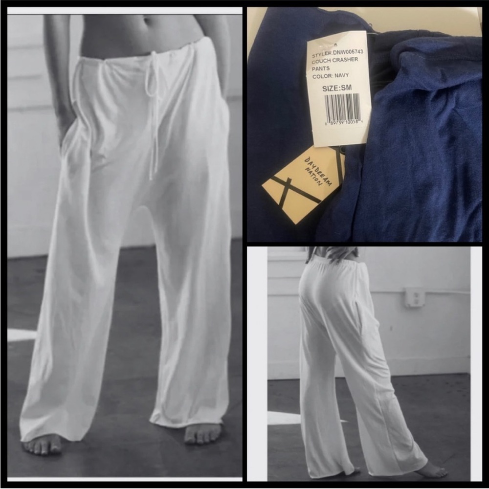 NWT Revolve Daydream Nation Couch Crasher Pants Navy Size XS, Small, or Medium